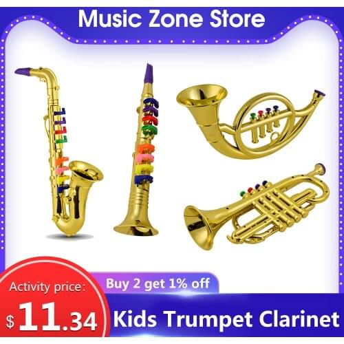 Kids Saxophone Trumpet Clarinet Child Gift Mini Saxophone Musical Toys Baby Music Playing Tool Children Simulation instrument