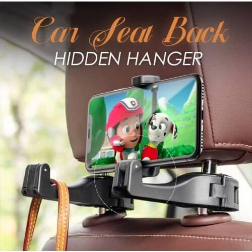 Car Seat Back Hidden Hanger Car Rear Seat Hook Back Seat Hidden Car Seat Hanger Multi-function Storage Ornaments Car Interior Ac