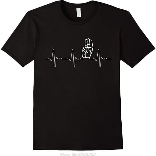 Scout Movement Heartbeat T-Shirt Men Brand Clothes Summer Short Sleeve O-Neck Cotton T Shirt Tees Streetwear