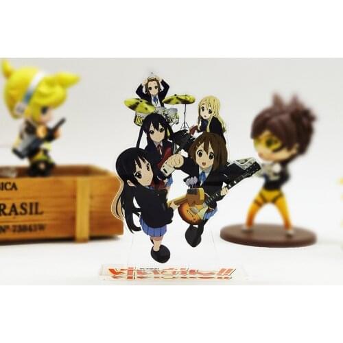 K-ON KON group Yui Mio Ritsu Tsumugi acrylic stand figure model plate holder cake topper anime Japanese cool