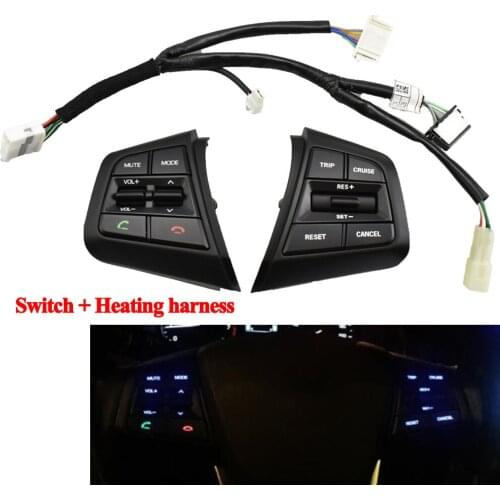Steering Wheel Button Cruise Control For H yundai creta ix25 1.6L Multifunction Buttons Bluetooth Remote Volume Switch Car Style