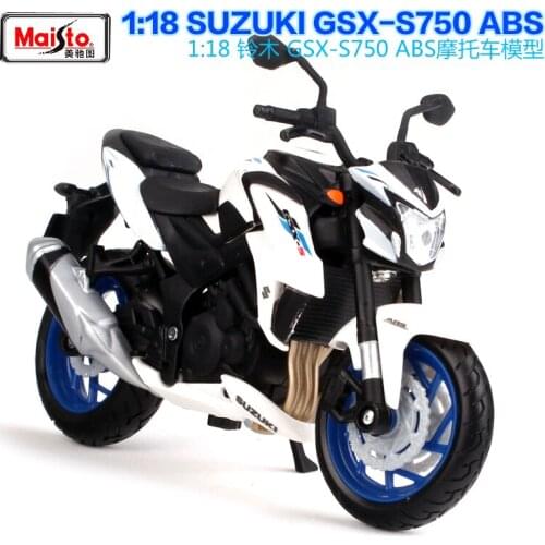 Maisto1:18 SUZUKI GSX S750 ABS MOTORCYCLE BIKE DIECAST MODEL TOY NEW IN BOX FREE SHIPPING 19133