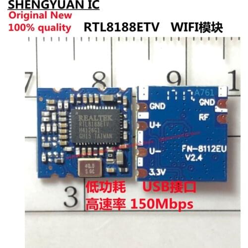 1pcs RTL8188ETV 2.4G WIFI module Tablet PC dedicated signal receiving module USB interface, high rate 150Mbps RTL8188 100% new