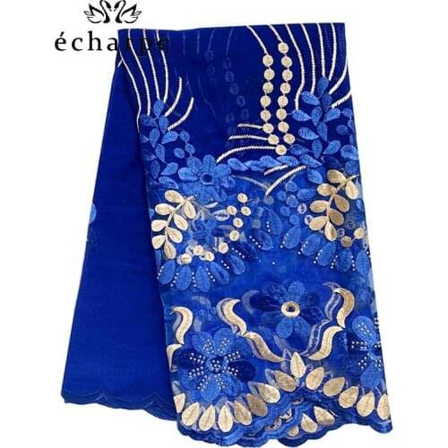 2020 New African Women Scarf 200*100cm Economic Cotton Splicing Net Floral Embroidery Women Scarf for Shawls BH329