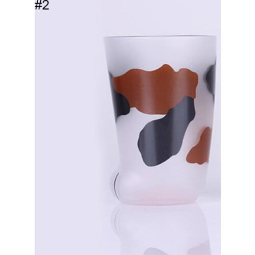 Novelty Cat Claw Cup Cat Paw Frosted Cup Kids Milk Glass Cups Personality Breakfast Milk Cup Cute Mug for Home HY99