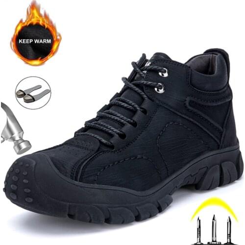 New Work Safety Shoes Indestructible Sneakers Work Shoes 2020 Men Steel Toe Shoes Hiking Boots Puncture-proof Industrial Shoes