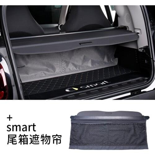 Parcel Shelf Trunk Cover Material Curtain Rear Curtain Retractable Spacer Rear Racks For Mercedes Smart fortwo forfour 2009-2020