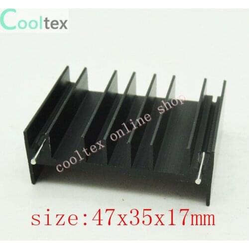 5pcs/lot 47x35x17mm MOS IC Triode heatsink cooling cooler