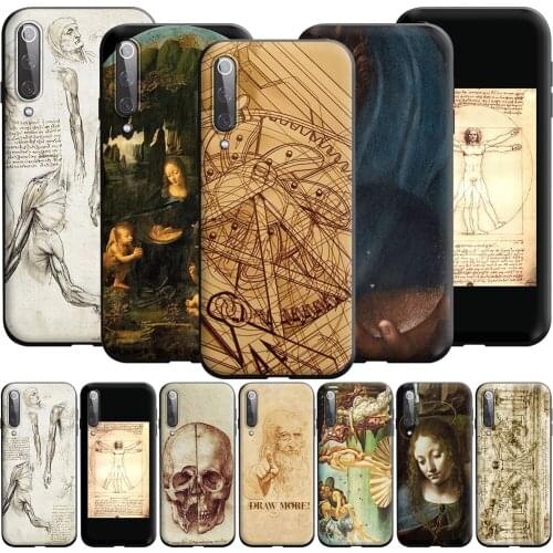 Italy Leonardo Da Vinci Silicone Case for Xiaomi Poco X3 M3 F3 Mi 11i 11 10T 10 F2 Note Pro NFC GT Ultra 9T A3