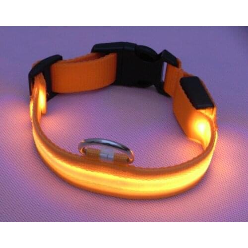 LED dog collar LED light dog rope Emitting pets Glowing dog rope Collar Dog warning light