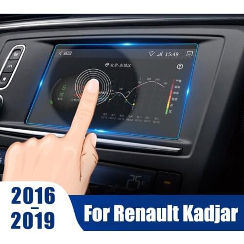 For Renault Kadjar 2016 2017 2018 2019 Accessories Car GPS Navigation Tempered Glass Protection Film LCD Screen Sticker Film