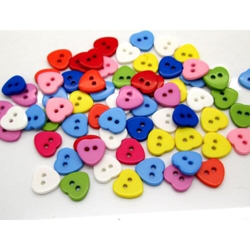 200Pcs Multicolor Resin Flower Shape Apparel Sewing Buttons For Kids Clothes Scrapbooking Decorative Handicraft DIY Accessories