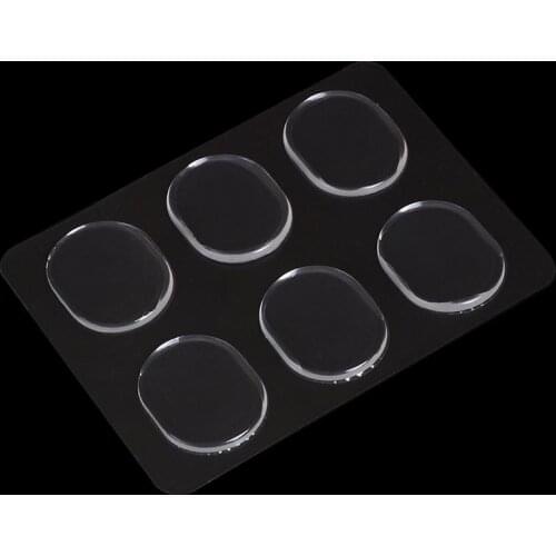 6Pcs/Set New Transparent Snare Drum Mute Pad Drum Damper Gel Pads Snare Tom Drum Muffler Mute Percussion Instrument Accessories