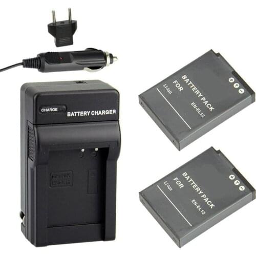 EN-EL12 ENEL12 EL12 Camera Battery+Charger for Nikon Coolpix S9700 S9500 W300 S9300 S9100 S8200 S8100 S8000 S6300 S6200 S6150