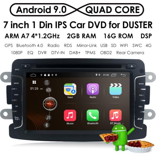 Android GPS Audio Radio Car Multimedia for Renault Captur Logan 2 Duster Dacia Sandero 2012 2017 Car DVD Stereo Player Wifi DSP