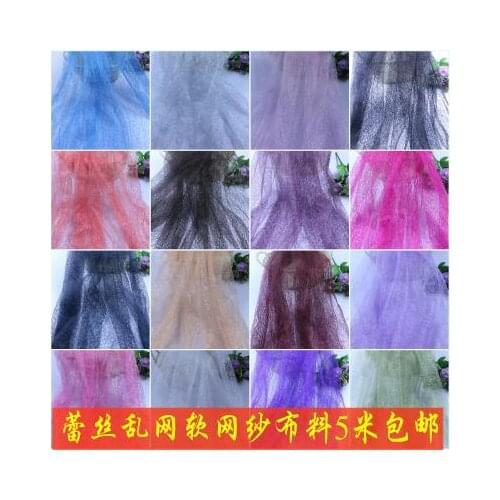 Free shipping Pure color yarn fabric of hollow out lace diy craft clothing lace