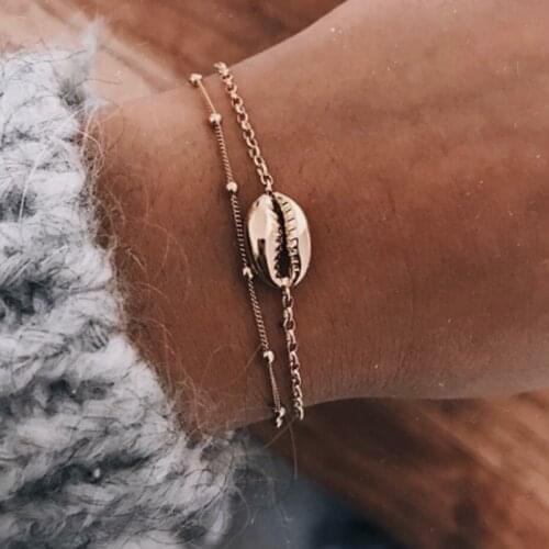 LUSION 2020 Summer New Design Multilayer Shell Bracelet For Women Bohemia Vintage Beach Fashion Jewelry Summer Accessories Gifts