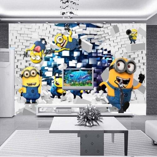 Kids bedroom carton mural wall paper 3d wallpapers for wall photo murals living room mural wall papers rolls home decor