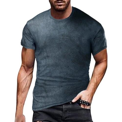 T-shirt Casual Mens Solid Color Short Sleeves Fashion Slim Sports T-shirt Sports Running T-shirts Футболка Мужская polera hom