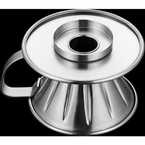 Geetest Stainless Steel Coffee Filter Screen Tea Dreg Screening Funnel 304 Double Layer Filter Hand Coffee Screen