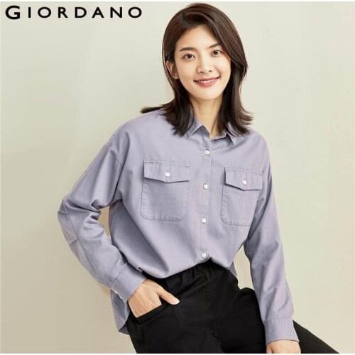 Женские вельветовые рубашки Giordano China At AliExpress