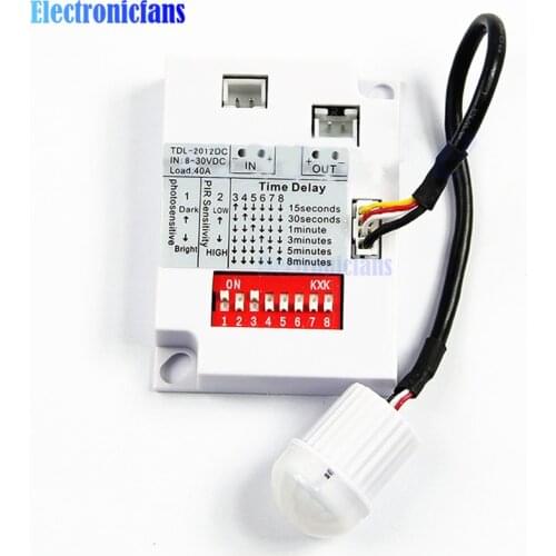 IR Infrared Human Body Induction Sensor Detector Switch 7-10M PIR Motion Sensor Switch 12V 24V for LED Light Corridor Aisle Home