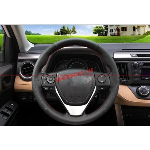 QDAEROHIVE Artificial micro fiber Leather Car Steering Wheel Cover for Toyota RAV4 Corolla Auris Scion iM NEW