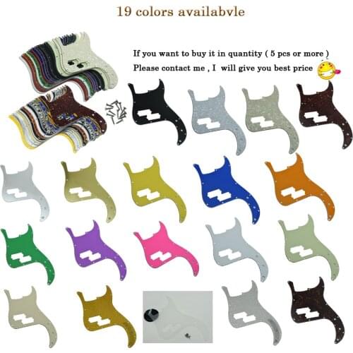 KAISH P Bass Pickguard with screws PB Scratch Plate Fits Precision Bass Guitar