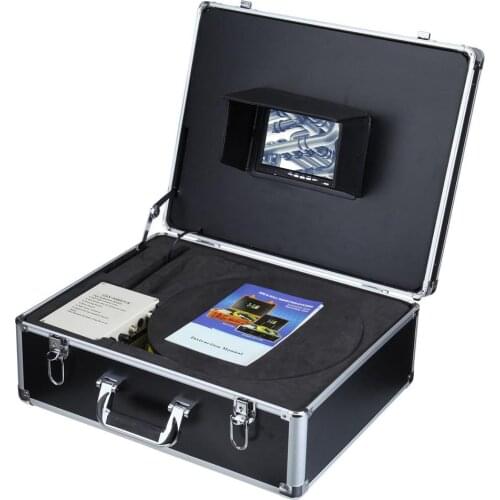 Camera Viewing Angle 110Degree Wall Snake Inspection Camera 7'' TFT LCD Color Display 20M Diameter 23MM Camera Head