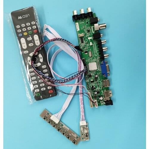 Kit For LP156WF1-TLF2/LP156WF1-TLF4 remote DVB-T2 40pin VGA LED HDMI digital Signal controller board WLED 1920X1080 TV LVDS USB