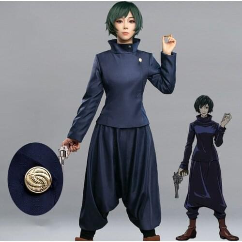Anime Jujutsu Kaisen Cosplay Zenin Mai Cosplay Costume Adult Women Outfits JK Uniform Top Pants For Halloween Christmas Party