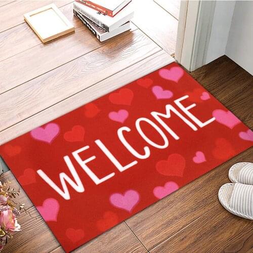 Room Living Room Carpet Practical Valentines Day Welcome Doormats Home Carpets Decor Carpet Delicate Durable Warm