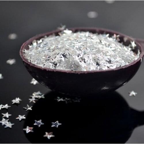 Beautiful High Sparkle Silver Series 3D Sequin Nail Spangle For DIY Decorate