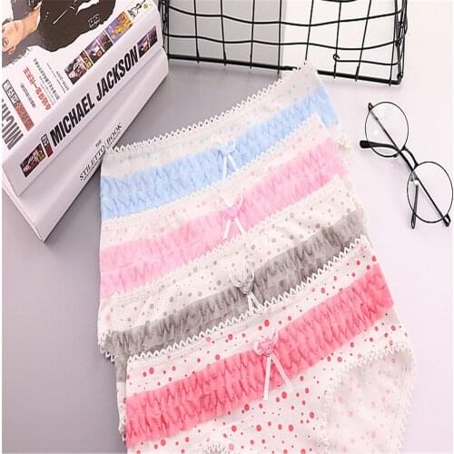 Lacy ladies underwear layer cake lovely cotton underwear T1105