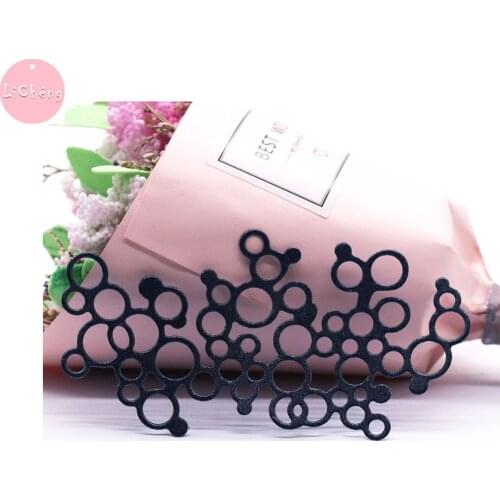 Bubble Border Metal Cutting Dies Scrapbooking Embossing Folder Cards Making Craft Stencils Clear Stamp and Slimline Card Dies