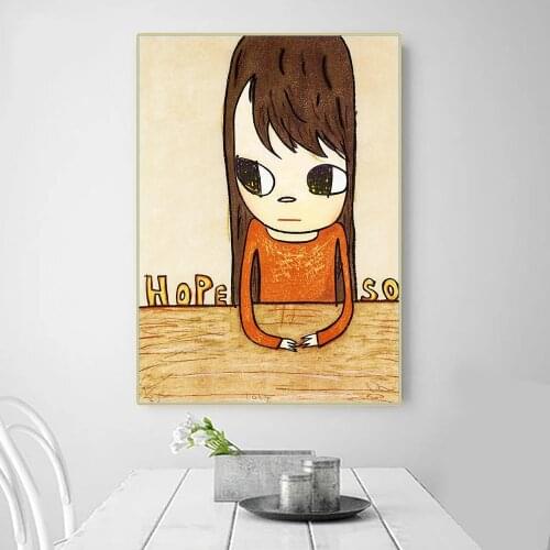 Modular Hd Prints Comics Picture Home Decoration Paintings Canvas Yoshitomo Nara Poster Wall Art For Living Room No Framework