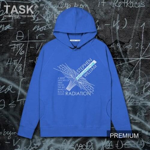 Scientist Stephen William Hawking black hole Hawking radiation creative causal long sleeved hooded sweater mens sweatshirt hoody