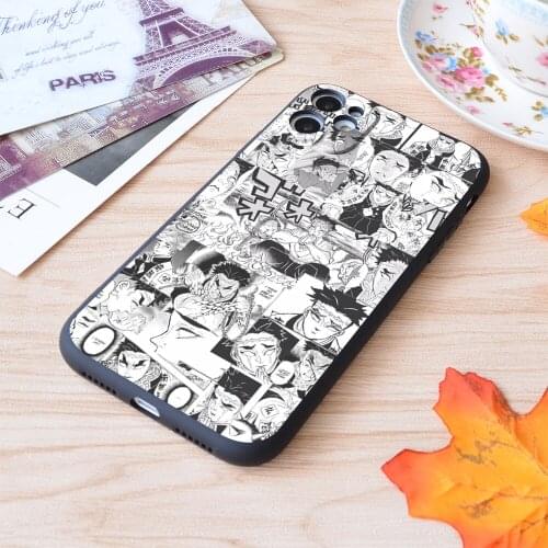 For iPhone Demon Slayer Himejima Gyomei Collage Print Soft Matt Apple iPhone Case