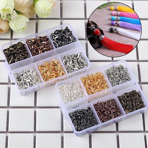 Jewelry Making Value Pack Lobster Claw Clasps & Open Jump Rings for Keychain