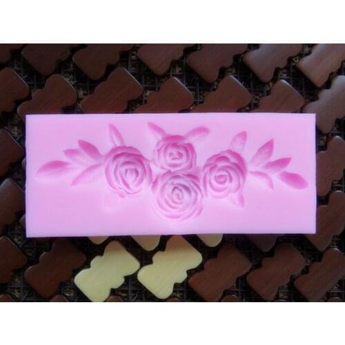 Wholesale Silicone mold F68 Flower shape Decoration mold Clay mold Floral craft mold Hand DIY tools