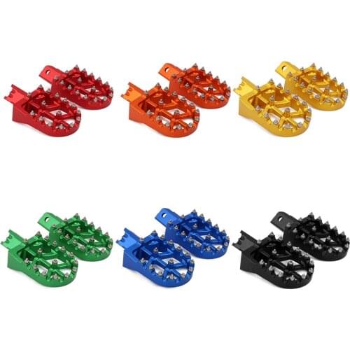 Motorcycle CNC Foot Pegs Pedals Rest Footpeg For Honda CRF XR 50 70 110 Chinese Pit Bike Orion Lucky MX Thumpstar KAYO