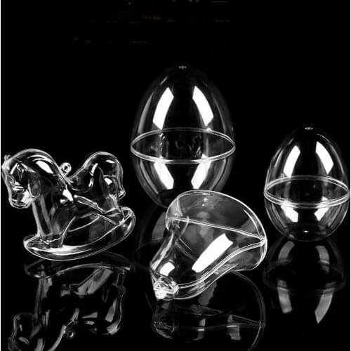 Multi-shape Transparent Christmas Ball Candy Chocolates Box Christmas Wedding Decorations Home Party Gift Boxes Window Display