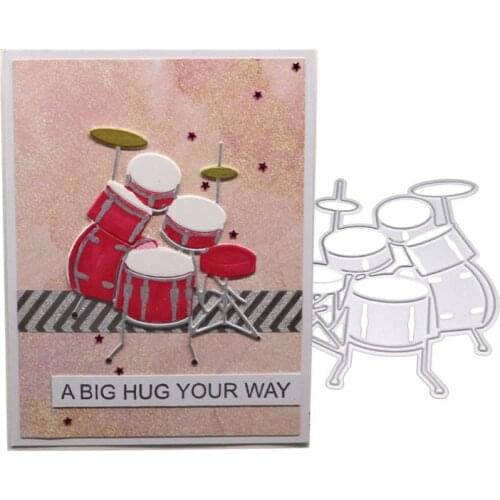 Drum Metal Cutting Dies Stencil DIY Scrapbooking Album Stamp Paper Card Embossing Decor Craft