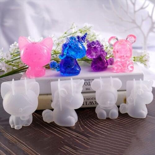 Unicorn Chocolate Silicone Mold Fondant Ice Cube Mould Pudding Candy Soap Candle Molds Baking Cake Decoration Tools
