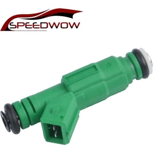 SPEEDWOW 1PCS Car Petrol Fuel Injector 440 Cc Fuel Injector Low Impedance Fuel Spray Nozzle 16mm Case Green Auto Sapre Parts