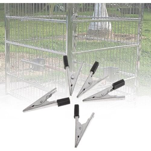 High Quality 5pcs Cage Clip Parrots Birds Prevent Escape Metal Safety Door Lock Accessories