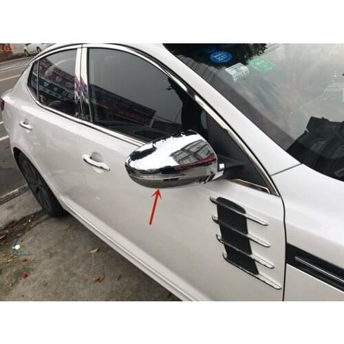 For Kia K5 2011-2017 High-quality ABS Chrome Rearview mirror cover Anti-Rub protection Decoration Car styling