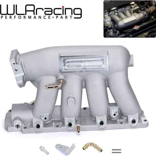 WLR - Aluminum Intake Manifold For 06-11 Honda Civic 04-08 Acura TSX K24A2 K20Z3 Silver Black WLR-IM52