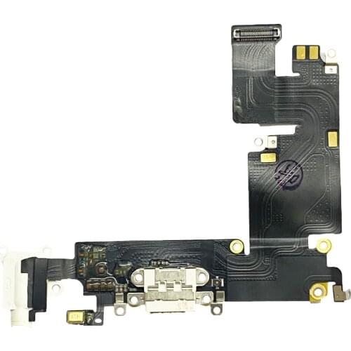 Charging Port Dock USB Connector For iPhone 6 Plus 6Plus Mic Data Flex Cable Charger Headphone Audio Jack Replace Repair Parts