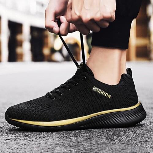 Plus Size Summer Light Weight Running Shoes Men Sneakers Women Sports Shoes for Kids Sport Shoes Men Sneakers 2021 Gold GMB-1393